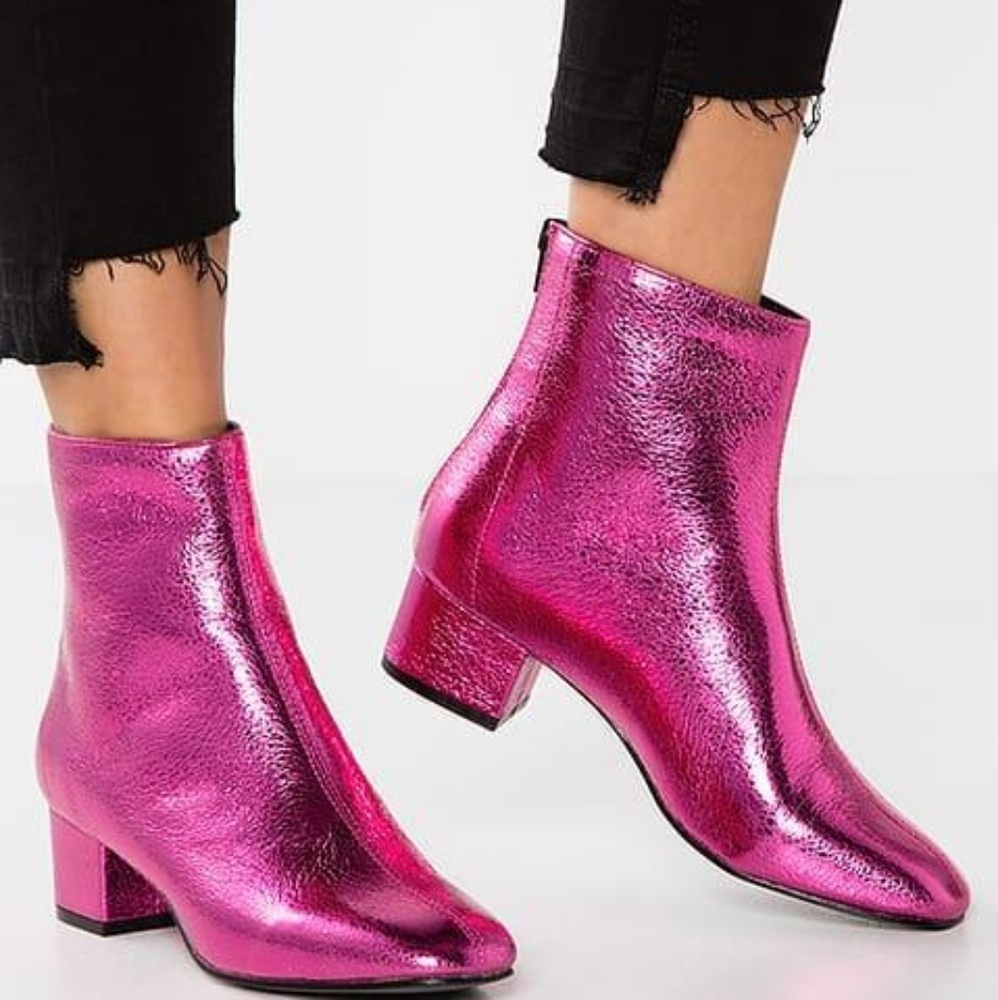 Topshop Hot pink bootie
